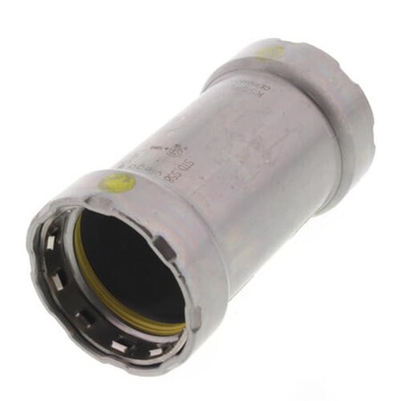 Escenografia 1 in. Steel Coupling with No Stop MegaPressG, Press x Press Fitting, Black ES3452084